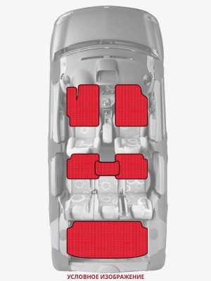 ЭВА коврики «Queen Lux» комплект для Toyota Alphard